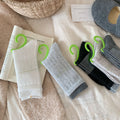 Women's Thick Wool Slouch Socks Fall Winter Breathable Seamless Crew Color-Block Double Ribbed Versatile Design
