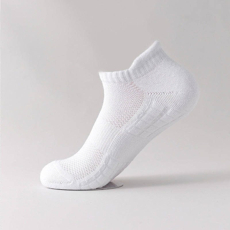 Men Women Thick Terry Sole Knit Ankle Socks Breathable Non-Slip Sport Socks for Running