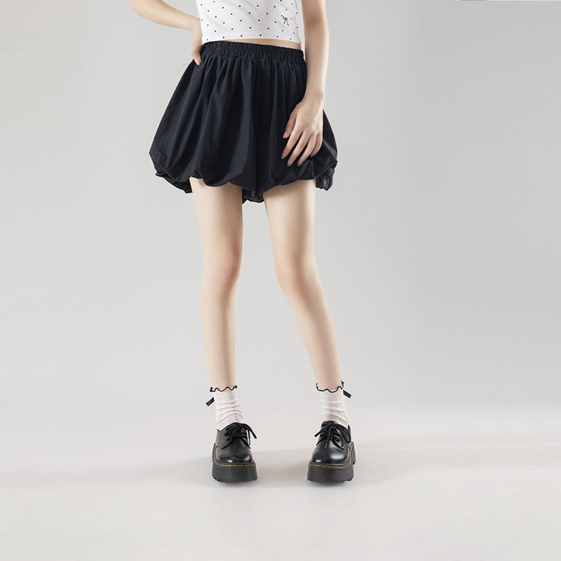 Stylish Ruffle Design Women's Crew Socks Soft Cotton Bow Knitted Breathable  for Spring